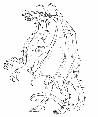 Online coloring book: Coloring page the Dragon of the Hungarian Hornet
